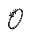 Dual Stars Nose Rings NSKR-06